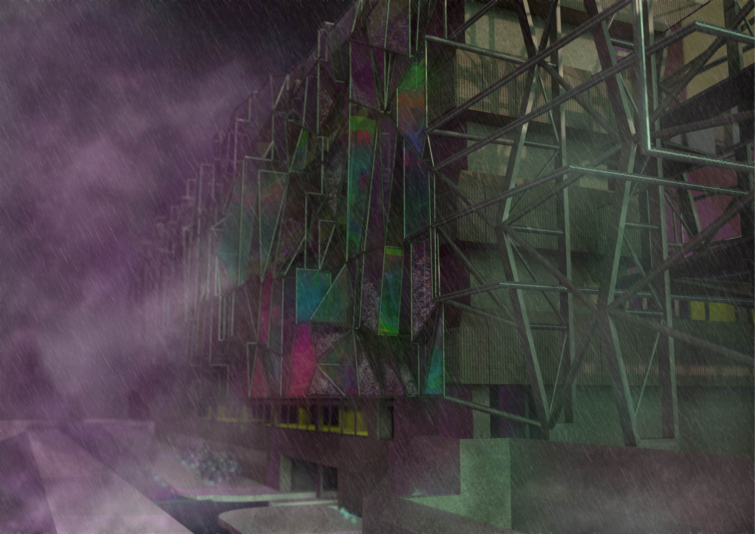 Streetside facade of The Omen