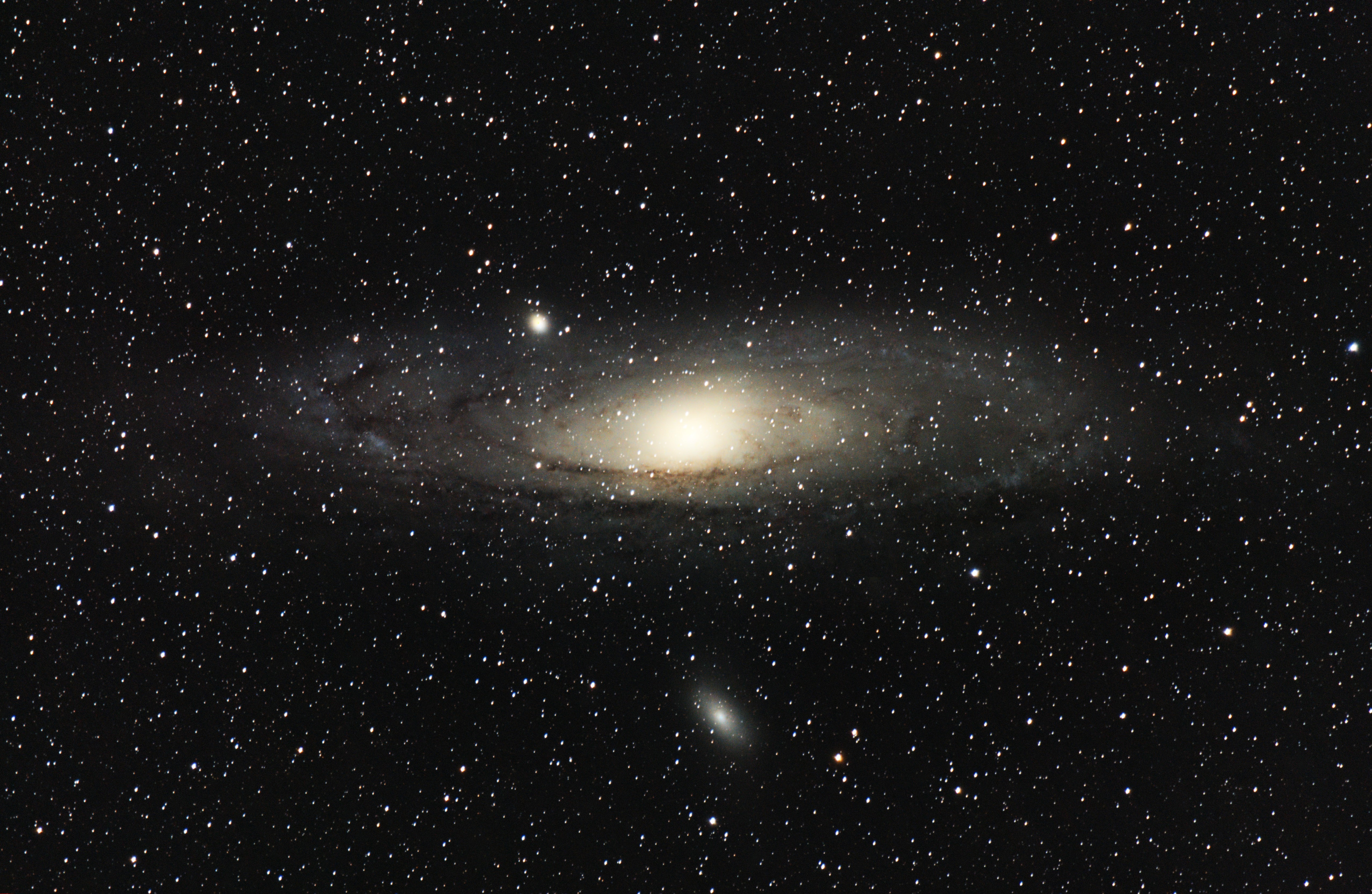 M31, the Andromeda Galaxy tracked